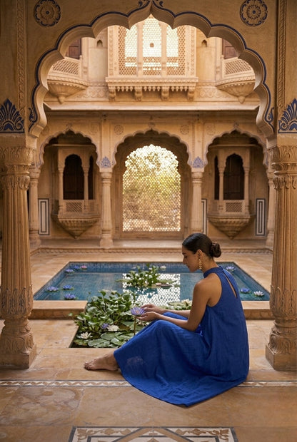 Royal Blue Courtyard Maxi